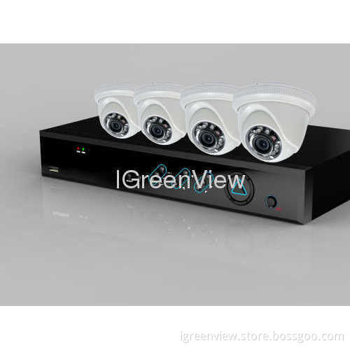 Surveillance Security System 4ch Dvr Kit With 4pcs 600tvl Ir Dome Camera